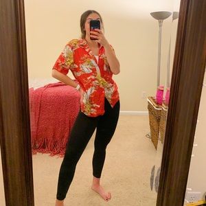 ALLSAINTS Makaliks Short Sleeve Hawaiian Shirt M